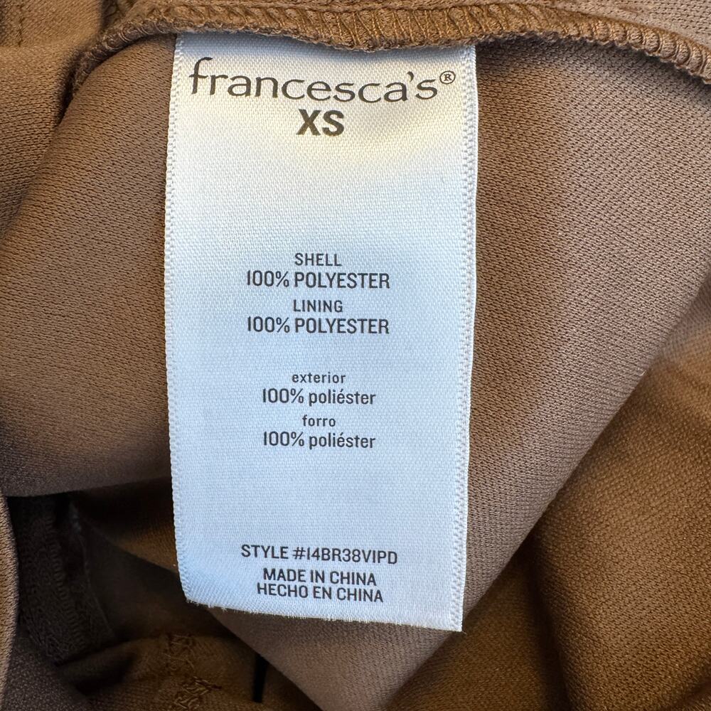Francesca's Blue Rain Kaitlin Plaid Mini Skirt Size XS - Picture 6 of 7
